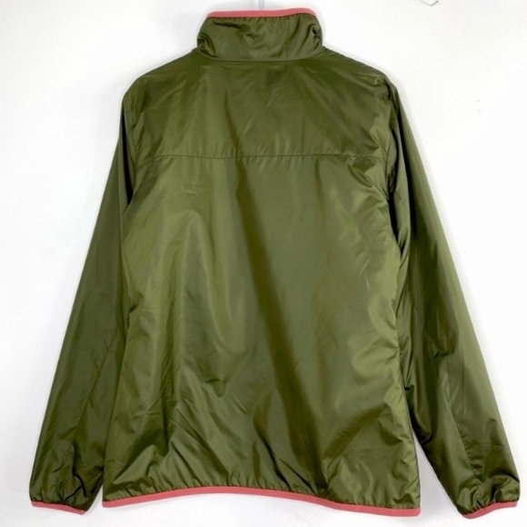 COLUMBIA Reversible Fleece-Line Zip up Winter Jacket in Olive Green with Pink - Picture 5 of 9